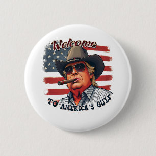 Freiheit für Amerikas Golf Amerikanischer Trump Button