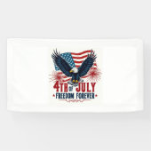 Freiheit für den 4. Juli Banner (Horizontal)