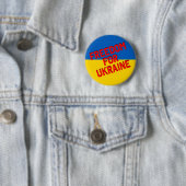FREIHEIT FÜR DIE UKRAINE mit Fahne Button (Beispiel)