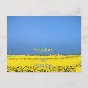 Freiheit für die Ukraine Postkarte