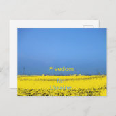 Freiheit für die Ukraine Postkarte (Vorne/Hinten)