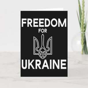Freiheit für die Ukraine Ukrainisches Wappen Trysu Karte