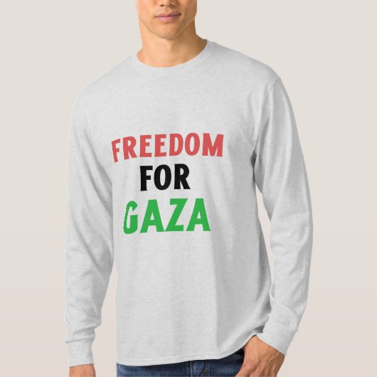 Freiheit für Gaza - Völkermord T-Shirt (Vorderseite)