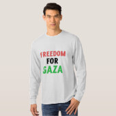 Freiheit für Gaza - Völkermord T-Shirt (Vorne ganz)