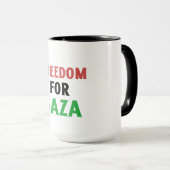 Freiheit für Gaza - Völkermord Tasse (VorderseiteRechts)