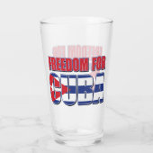 Freiheit für Kuba Glas (Rückseite)