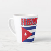Freiheit für Kuba Milchtasse (Linke Ecke)