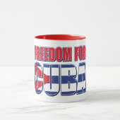 Freiheit für Kuba Tasse (Zentrum)
