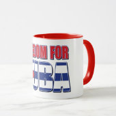 Freiheit für Kuba Tasse (VorderseiteRechts)