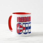 Freiheit für Kuba Tasse (Vorderseite Links)
