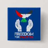 Freiheit für Palästina - palästinensischer Gaza Button (Vorderseite)