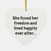 Freiheit gefunden keramik ornament (Vorne)