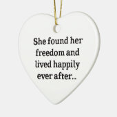 Freiheit gefunden keramik ornament (Links)