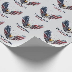 Freiheit geht tief Patriotischer USA-Stolz Aufkleb Geschenkpapier