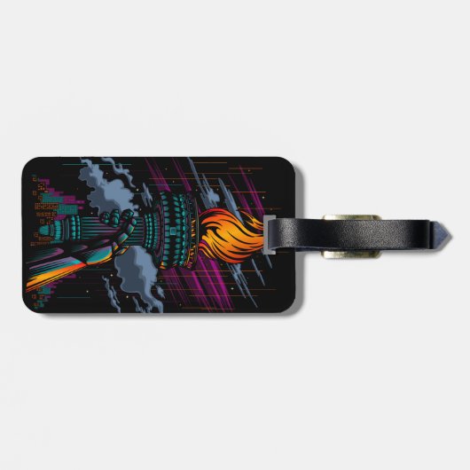 Freiheit Gepäckanhänger (Rückseite horizontal)