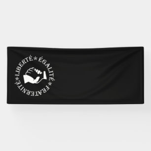 Freiheit, Gleichheit, Brüderlichkeit Banner