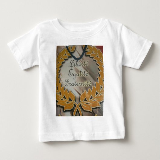 Freiheit, Gleichheit, Brüderlichkeit: Zukunft Blüh Baby T-shirt (Vorderseite)