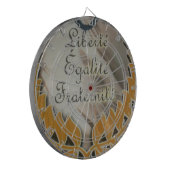 Freiheit, Gleichheit, Brüderlichkeit: Zukunft Blüh Dartscheibe (Vorderseite Links)