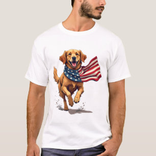 Freiheit Golden Retriever Vintage Gravur Shirt