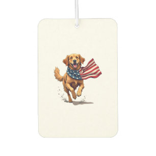 Freiheit Golden Retriever Vintage Gravur Shirt Autolufterfrischer