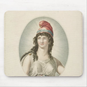 Freiheit, Gönner der Franzosen, graviert durch Mousepad
