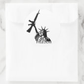 Freiheit - Got Waffen? (Groß) Runder Aufkleber (Tasche)
