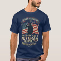 Freiheit Hat Einen Veteranen Dahinter Patriotische