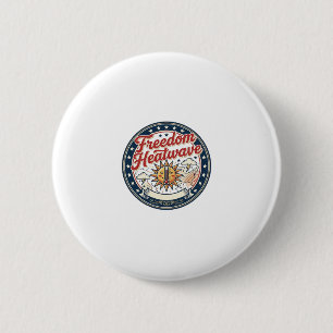 Freiheit Hitze Patriotisch Patriotisches Wetter So Button