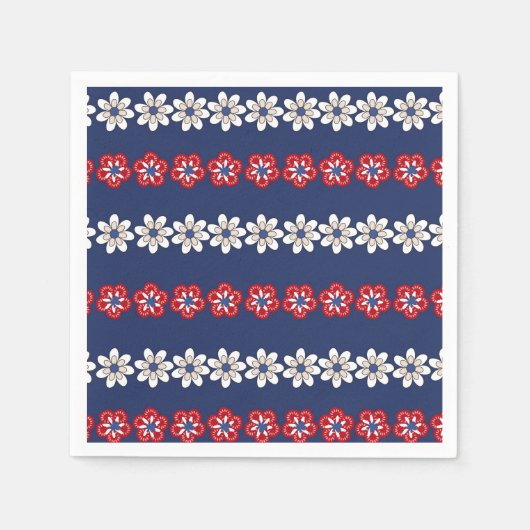 Freiheit im Blut: Ein patriotisches Muster Serviette (Vorderseite)