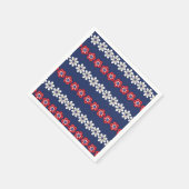 Freiheit im Blut: Ein patriotisches Muster Serviette (Ecke)