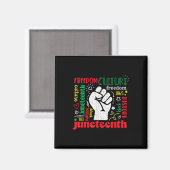 Freiheit im Juni - 19. Juni 1865 Afrika H Magnet (Vorderseite/Rückseite)