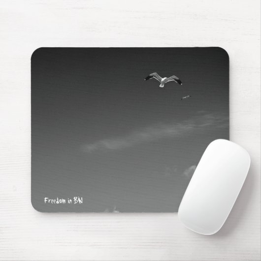 Freiheit in BW Mousepad (Mit Mouse)