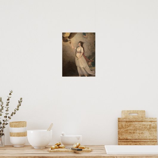 Freiheit in Form der Göttin der Jugend Poster (Küche)