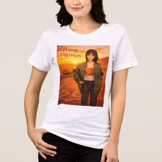 Freiheit in mir Route 66 Damen T-Shirt Tri-Blend Shirt