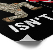 Freiheit ist Amerikas Fahne Veteran Memoria Poster (Ecke)