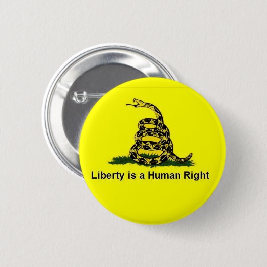 Freiheit ist ein Menschenrecht - Gadsden Button (Vorne & Hinten)