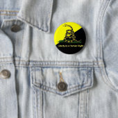 Freiheit ist ein menschlicher rechter Knopf Button (Beispiel)