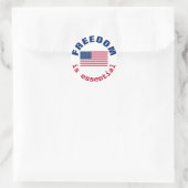 Freiheit ist ein wichtiger Aufkleber (Tasche)