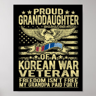 Freiheit ist freie, stolze Enkelin koreanischer Wa Poster
