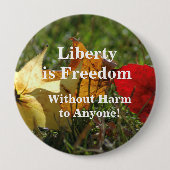 Freiheit ist Freiheit ... Button (Vorderseite)