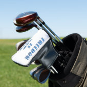 Freiheit ist Gott gegeben, blau Golf Headcover (In Situ)