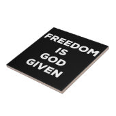 Freiheit ist Gott gegeben Fliese (Seite)