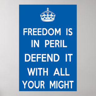 Freiheit ist in Gefahr Poster