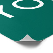 Freiheit ist in Gefahr, sie mit all Ihrer Kraft zu Poster (Ecke)