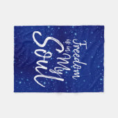 Freiheit ist in meinem Soul Fleecedecke (Vorderseite (Horizontal))