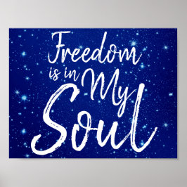 Freiheit ist in meinem Soul Poster