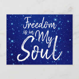 Freiheit ist in meinem Soul Postkarte