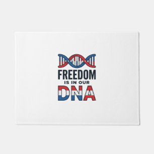 Freiheit ist in unserer DNA Patriotisches Vector-S Fußmatte