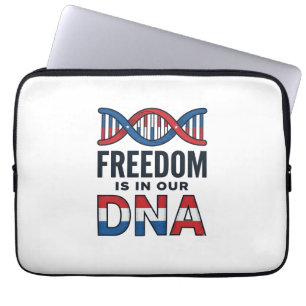 Freiheit ist in unserer DNA Patriotisches Vektor-S Laptopschutzhülle
