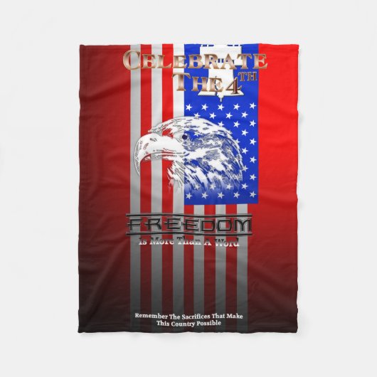 Freiheit ist mehr als ein Word C4th Baby Blanket Fleecedecke (Vorderseite)